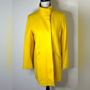 New York & Company wool blend mustard coat